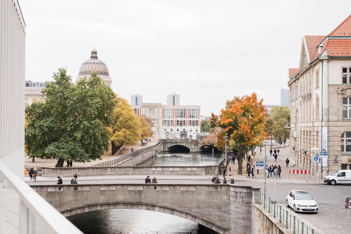 Historic bridges over the Spree in Berlin
